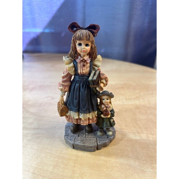 Yesterday's Child Dollstone Collection-Laura with Jane-First Day of School - Picture 1 of 8